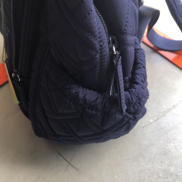 🆕 Vera Bradley Campus Backpack ~ Classic Navy - Picture 9 of 10